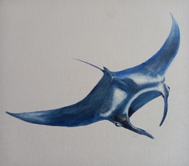 A blue and white animal

AI-generated content may be incorrect.